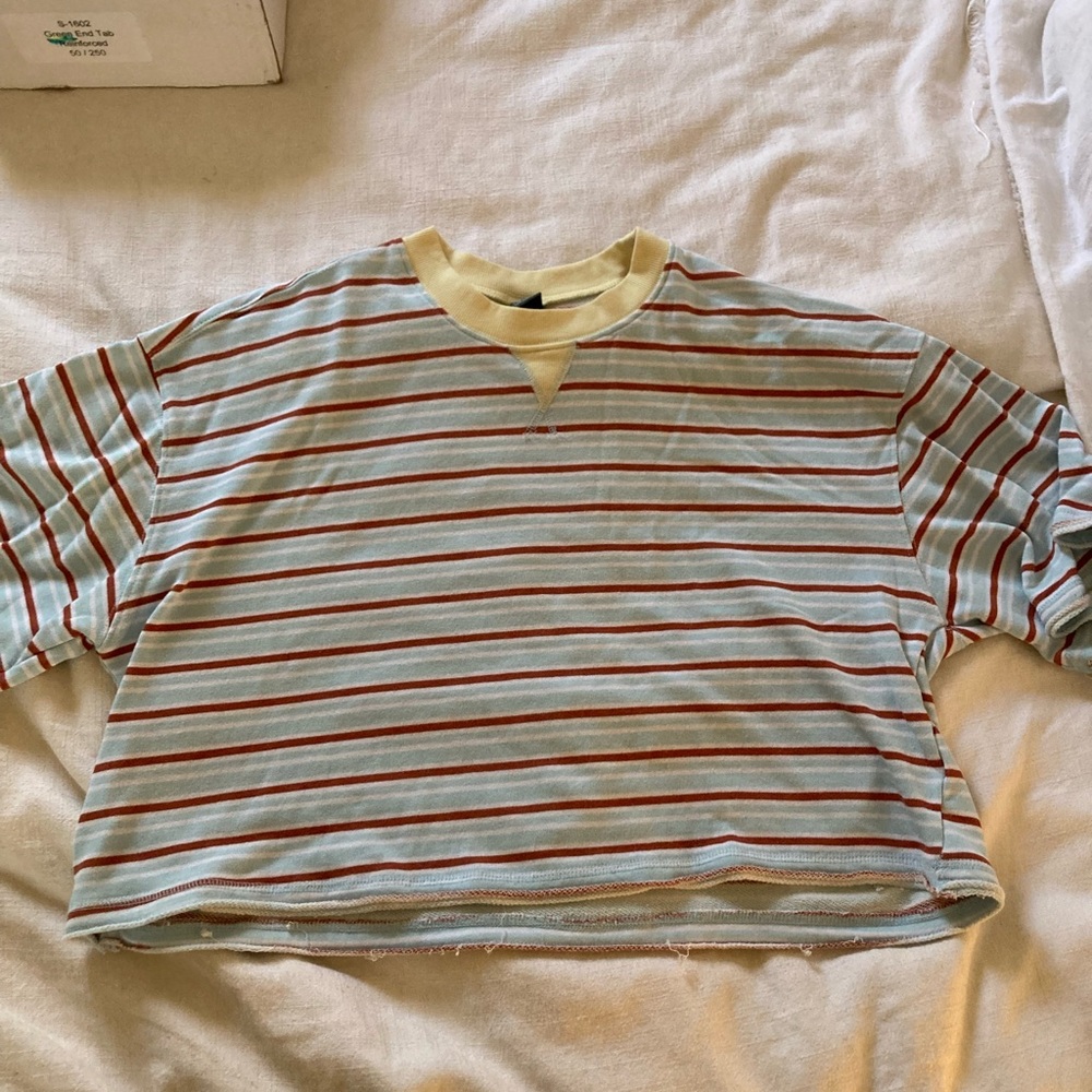 wild fable Striped Short-Sleeve Tee - size L